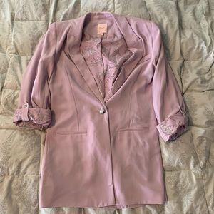 CANDIES lavender oversized blazer